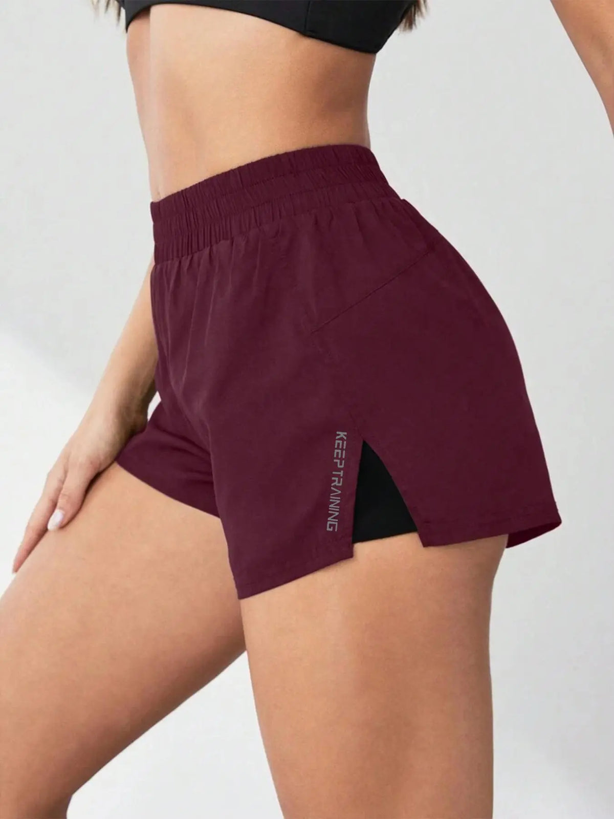 Women'S 2 in 1 Pocket Design Shorts, Casual Comfy Breathable Running Training Shorts for Yoga Gym Workout Running, Ladies Summer Athletic Bottoms for All Seasons, Gym Sports Shorts