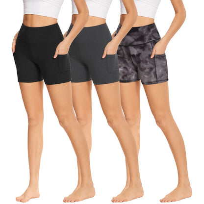 SHOWITTY Outlets Womens 3-Pack Biker Shorts High Waisted plus Size – Soft Stretch Yoga & Workout Shorts, Everyday Essentials #Tiktokshopsummersale