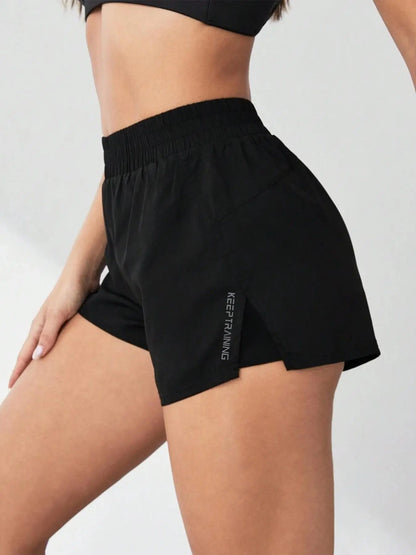 Women'S 2 in 1 Pocket Design Shorts, Casual Comfy Breathable Running Training Shorts for Yoga Gym Workout Running, Ladies Summer Athletic Bottoms for All Seasons, Gym Sports Shorts