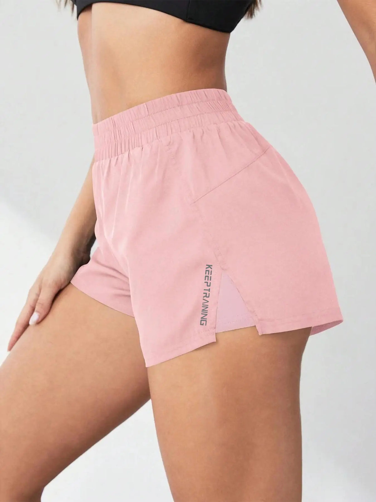 Women'S 2 in 1 Pocket Design Shorts, Casual Comfy Breathable Running Training Shorts for Yoga Gym Workout Running, Ladies Summer Athletic Bottoms for All Seasons, Gym Sports Shorts