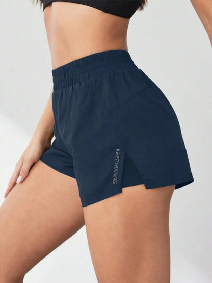 Women'S 2 in 1 Pocket Design Shorts, Casual Comfy Breathable Running Training Shorts for Yoga Gym Workout Running, Ladies Summer Athletic Bottoms for All Seasons, Gym Sports Shorts