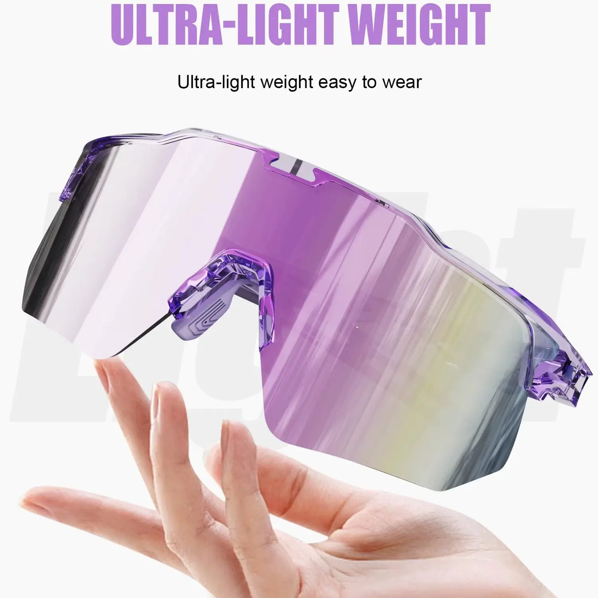 Y2K Trendy Sports Sunglasses, 31G Ultra-Light TR90 Frame, Running & Cycling Sports Eyewear