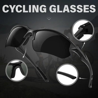 Unisex 4-Pack Sporty Eyewear, Polarized UV400 Windproof Anti-Glare Sunglasses with UV Protection for Running, Driving, Hiking Running Sunglasses, Lightweight Outdoor Sports Shades