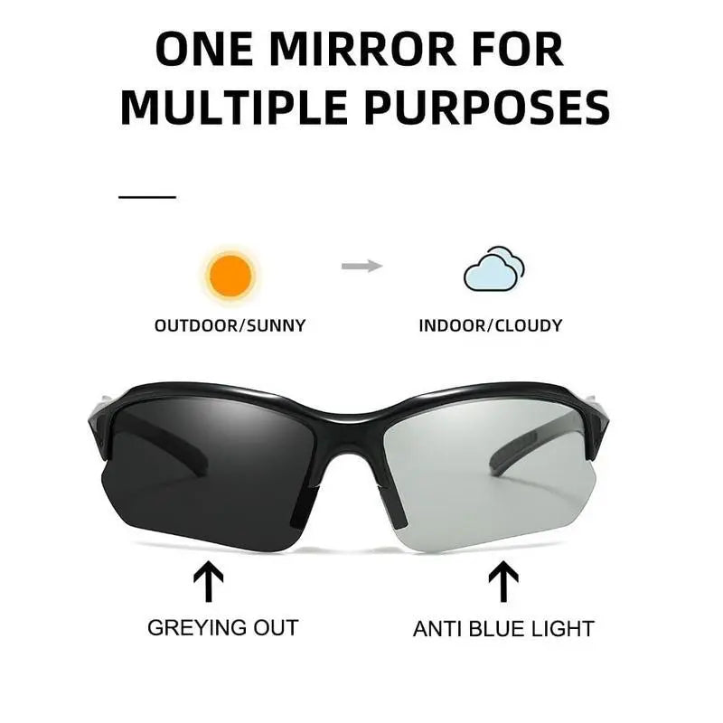 Unisex 4-Pack Sporty Eyewear, Polarized UV400 Windproof Anti-Glare Sunglasses with UV Protection for Running, Driving, Hiking Running Sunglasses, Lightweight Outdoor Sports Shades