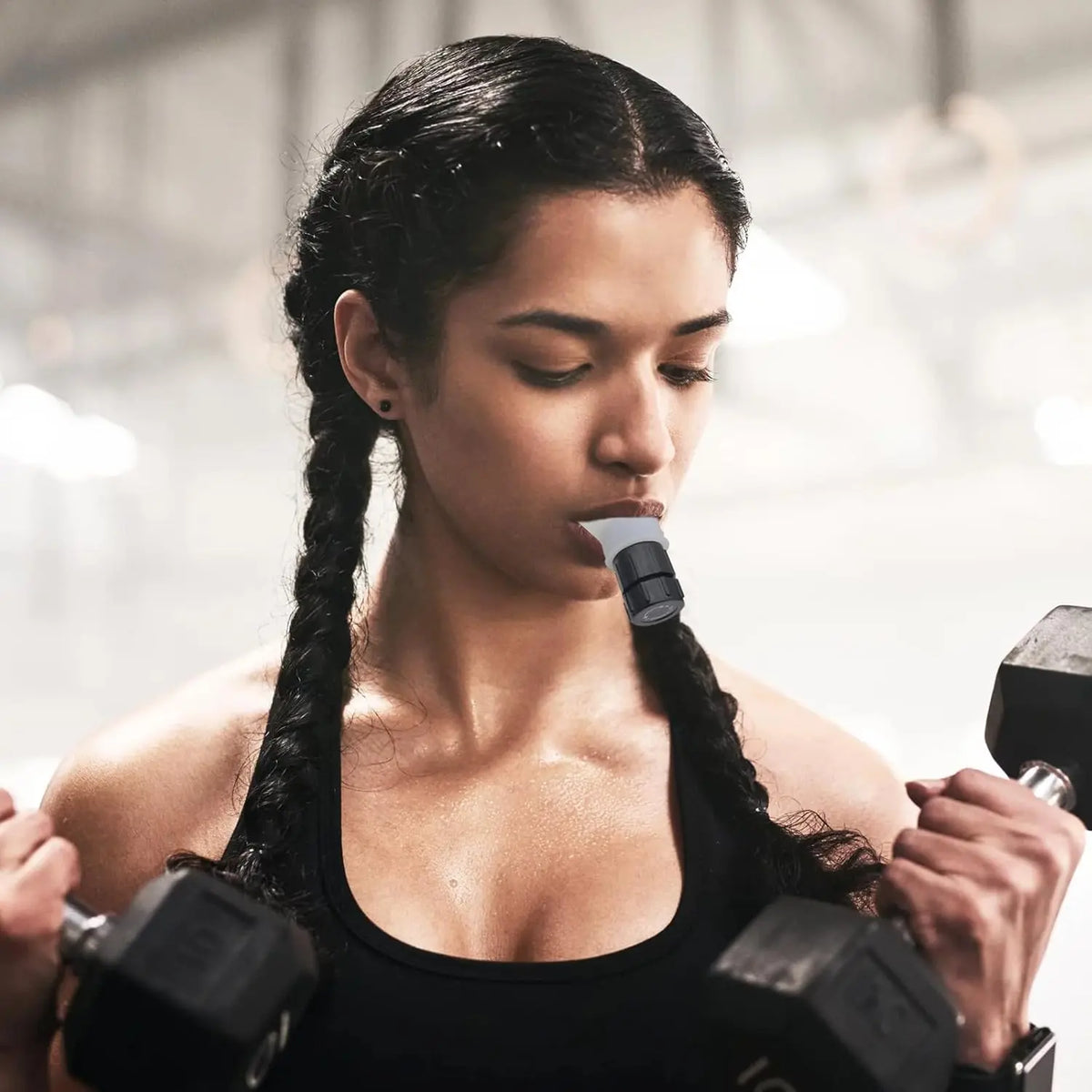 Running Breathing Trainer Device, Lung Breathing Trainer, Breathing Exercise Device, Running Supplies, Mini Breathing Training Equipment, Breathing Trainer for Working Out, Running Trainer for Fitness Training Adjustable Resistance`