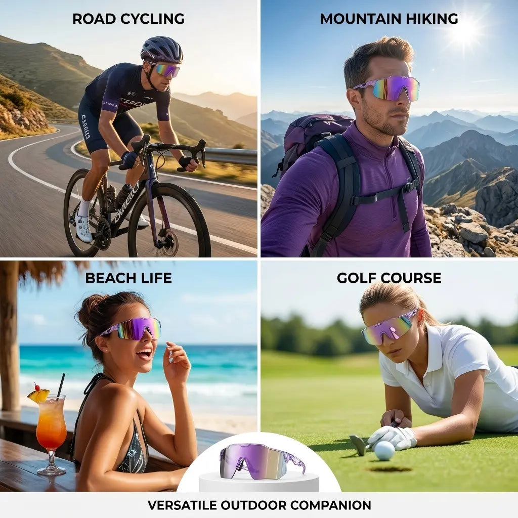Y2K Trendy Sports Sunglasses, 31G Ultra-Light TR90 Frame, Running & Cycling Sports Eyewear